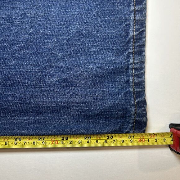 Carhartt Jeans Loose Fit Straight Mens 34/32 Blue Cotton Distressed - Picture 3 of 8